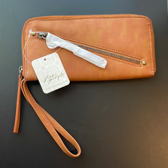 Free People Distressed Vegan Wallet - Picture 1 of 4